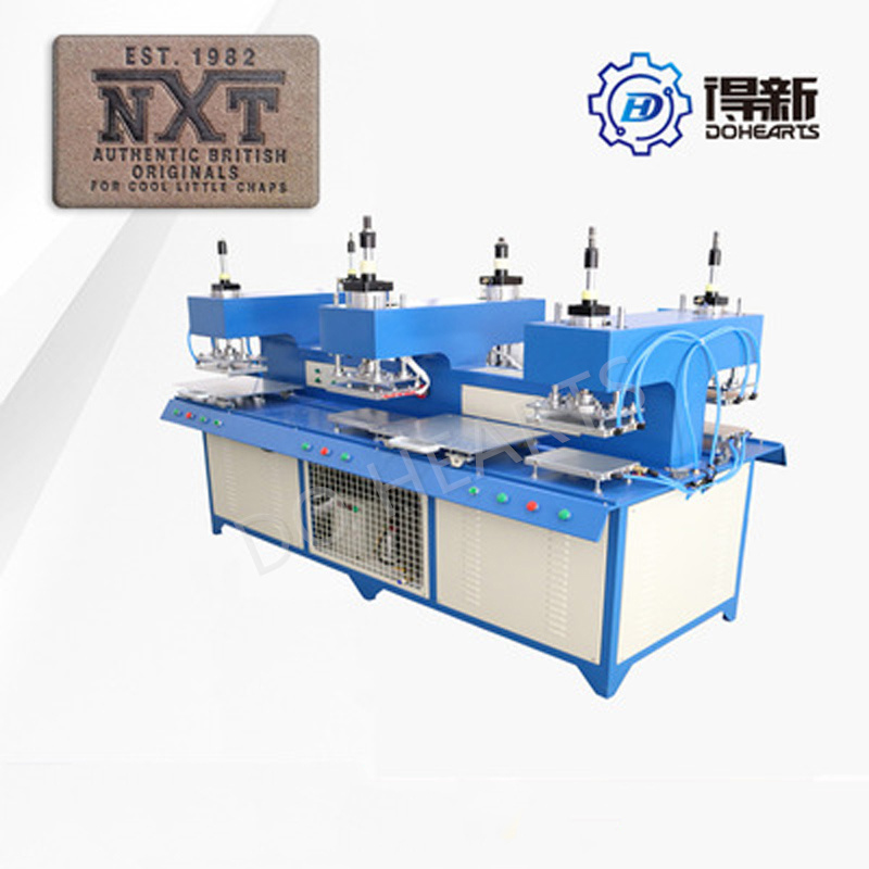 Leather textile heat embossing machine trademark pressing equipment
